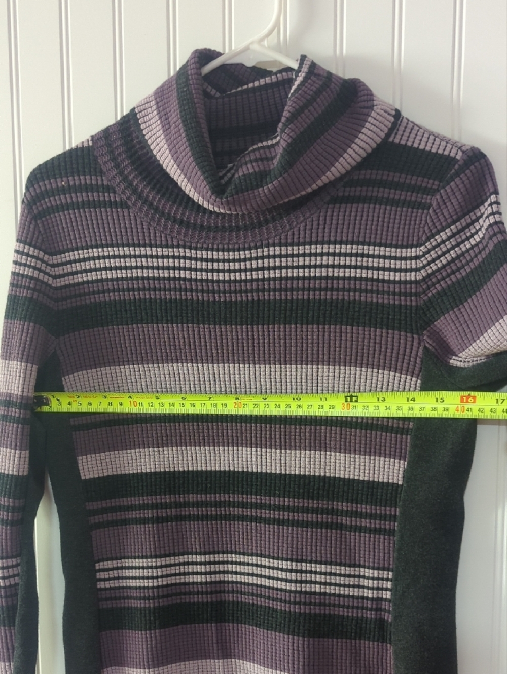 E3 by Etcetra Striped Turtleneck Sweater Dress - Picture 6 of 6